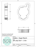 Sugar Ranch Jolly Owl 1 Cookie Cutter or Fondant Cutter