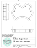 Sugar Ranch Merry Stack (Full Standard Size Set Made To Fit BRP 12x5 Box) Cookie Cutter or Fondant Cutter