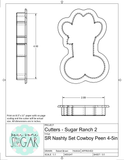 Sugar Ranch Nashty Set Cowboy Peen Cookie Cutter/Fondant Cutter or STL Download