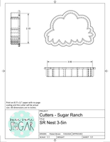 Sugar Ranch Nest Cookie Cutter/Fondant Cutter or STL Download