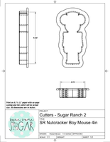 Sugar Ranch Nutcracker Mouse Duo or Single Cookie Cutters/Fondant Cutters or STL Downloads