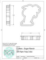 Sugar Ranch Palm Tree Cookie Cutter/Fondant Cutter or STL Download