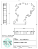 Sugar Ranch Palm Tree Cookie Cutter/Fondant Cutter or STL Download