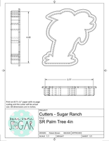 Sugar Ranch Palm Tree Cookie Cutter/Fondant Cutter or STL Download