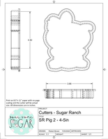 Sugar Ranch Pig 2 Cookie Cutter/Fondant Cutter or STL Download