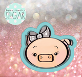 Sugar Ranch Pig Head 2 Cookie Cutter/Fondant Cutter or STL Download