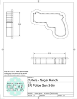 Sugar Ranch Police Gun Cookie Cutter