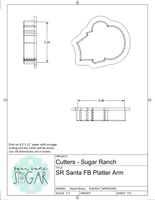 Sugar Ranch Santa Platter / Uncle Sam Platter Add On (To Fit 9x13 Cake Board) Cookie Cutters/Fondant Cutters or STL Downloads
