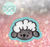 Sugar Ranch Sheep Head Cookie Cutter/Fondant Cutter or STL Download