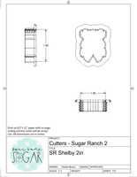Sugar Ranch Shelby Cookie Cutter/Fondant Cutter or STL Download
