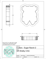 Sugar Ranch Shelby Cookie Cutter/Fondant Cutter or STL Download