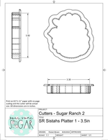 Sugar Ranch Sistahs Platter (To Fit 9x13 Cake Board) Cookie Cutters/Fondant Cutters or STL Downloads