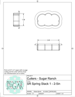 MINI Sugar Ranch Spring Stack Set Cookie Cutters/Fondant Cutters or STL Downloads