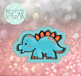 Sugar Ranch Stegosaurus Cookie Cutter/Fondant Cutter or STL Download