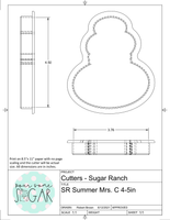 Sugar Ranch Summer Mrs. C (Christmas in July) Cookie Cutter