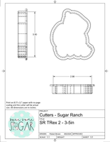 Sugar Ranch TRex 2 Cookie Cutter/Fondant Cutter or STL Download