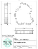 Sugar Ranch TRex 2 Cookie Cutter/Fondant Cutter or STL Download