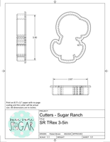 Sugar Ranch TRex Cookie Cutter/Fondant Cutter or STL Download