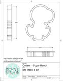 Sugar Ranch TRex Cookie Cutter/Fondant Cutter or STL Download