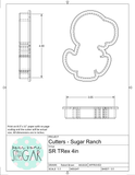 Sugar Ranch TRex Cookie Cutter/Fondant Cutter or STL Download