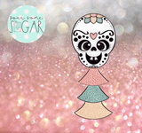 Sugar Ranch Tassel Sugar Skull (Super Skinny) Cookie Cutter