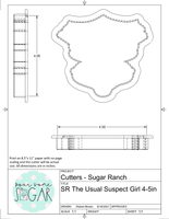 Sugar Ranch The Usual Suspect Girl Cookie Cutter