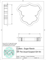 Sugar Ranch The Usual Suspect Girl Cookie Cutter