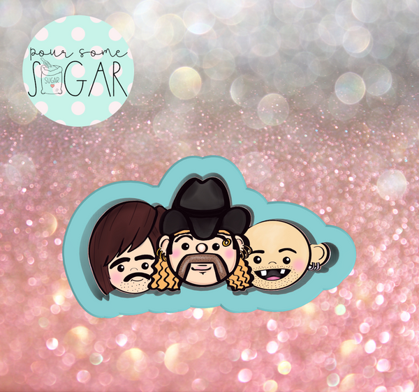 Sugar Ranch Tiger Guy Trio (SKINNY) Cookie Cutter