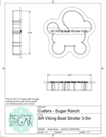 Sugar Ranch Viking Boat Stroller Cookie Cutter