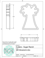 Sugar Ranch Windmill Cookie Cutter/Fondant Cutter or STL Download