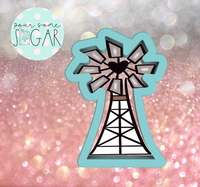 Sugar Ranch Windmill Cookie Cutter/Fondant Cutter or STL Download