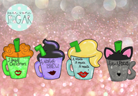 Miss Doughmestic B Cat Inspired Coffee Cup Cookie Cutter/Fondant Cutter or STL Download