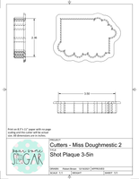 Miss Doughmestic Shot Sets/ Individual Cookie Cutters/Fondant Cutters or STL Downloads
