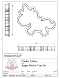 Sugar Twinkle Toes Unicorn Cookie Cutter