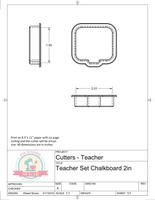 Teacher Set (Mini or Full Size Options) Cookie Cutters or Fondant Cutters