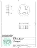 Tractor (Easter) Cookie Cutter/Fondant Cutter or STL Download