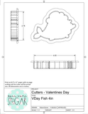 Valentine's Day Fish Cookie Cutter/Fondant Cutter or STL Download