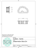 The Cookie Momster Carrie's Watermelon Slice (Skinny) STL Download