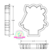 Candy Corn Cat Cookie Cutter/Fondant Cutter or STL Download