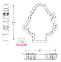 Candy Corn Mummy Cookie Cutter/Fondant Cutter or STL Download