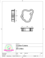 Elf 1 Cookie Cutter or Fondant Cutter