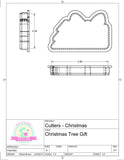 Christmas Tree w/Gift Cookie Cutter or Fondant Cutter