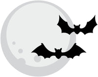 Moon with Bats Cookie Cutter