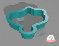 Hippo Santa Hat Cookie Cutter