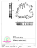 Making Spirits Bright Banner Cookie Cutter