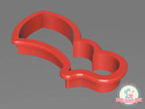 Heart Rainbow 2 Cookie Cutter (Skinny)