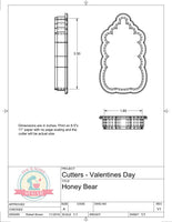 Honey Bottle Cookie Cutter (Bee My Honey) (Skinny)