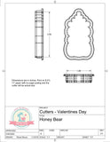 Honey Bottle Cookie Cutter (Bee My Honey) (Skinny)