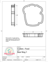 Kawaii Beer Mug Cookie Cutter
