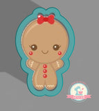 Gingerbread Woman Cookie Cutter or Fondant Cutter